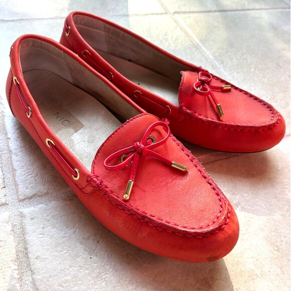 Vionic Shoes - Vionic Virginia Driving Mocs Cherry Red Leather Slip On Womens 10